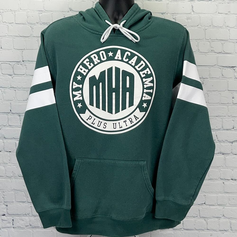 My Hero Academia Crunchyroll Hoodie XL X-Large Green Plus Ultra Anime Pullover